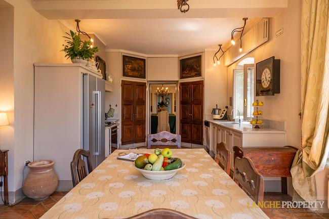 Located on it's own hill with views of vineyards, Alps and the Langhe hills