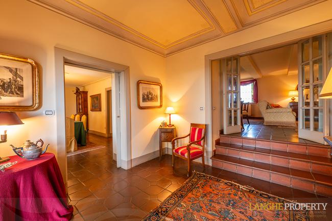 Located on it's own hill with views of vineyards, Alps and the Langhe hills