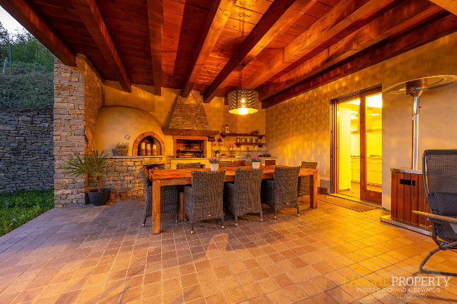 Luxury fully restored Langhe-stone farmhouse