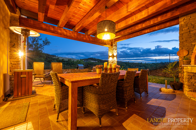 Luxury fully restored Langhe-stone farmhouse