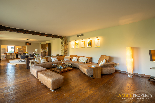 Luxury fully restored Langhe-stone farmhouse