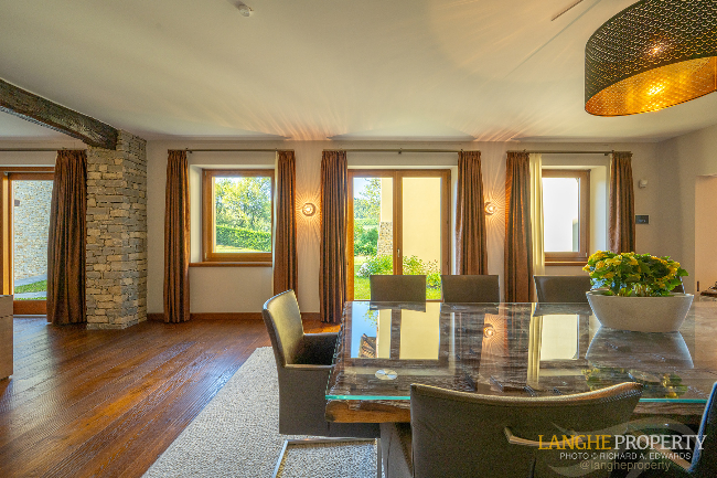 Luxury fully restored Langhe-stone farmhouse