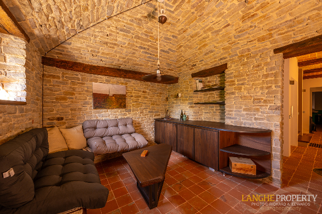 Luxury fully restored Langhe-stone farmhouse