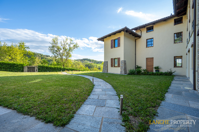 Luxury fully restored Langhe-stone farmhouse