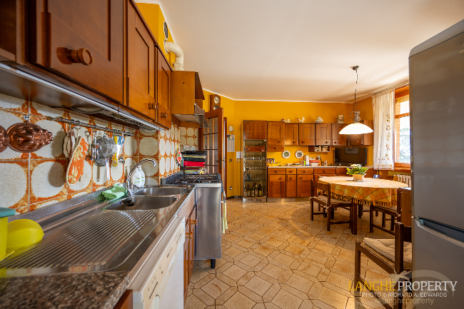 Barbaresco villa with stunning view of vineyards and Alps